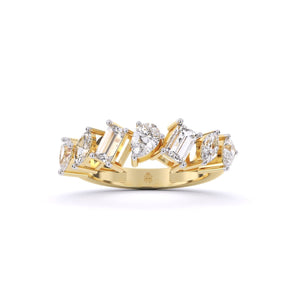 Ivana Jewels Rings Yellow Gold / 14KT Mixed Fancy Diamonds Ring For Her
