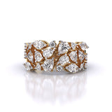 Ivana Jewels Rings Yellow Gold / 14KT Multi Shape Diamond Cascade Ring