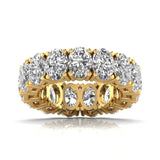 Ivana Jewels Rings Yellow Gold / 14KT Oval Diamond Channel Setting Eternal Ring