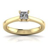 Ivana Jewels Rings Yellow Gold / 14KT Princess Cut Solitatire Ring