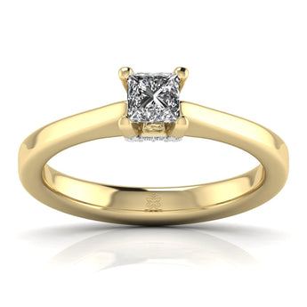 Ivana Jewels Rings Yellow Gold / 14KT Princess Cut Solitatire Ring