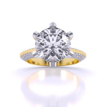 Ivana Jewels Rings Yellow Gold / 14KT Radiant Accents Diamond Ring