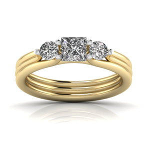 Ivana Jewels Rings Yellow Gold / 14KT Radiant Love Diamond Ring