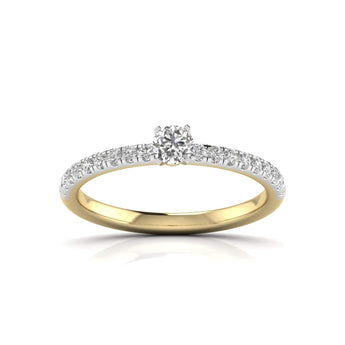 Ivana Jewels Rings Yellow Gold / 14KT Resplendent Solitaire Ring