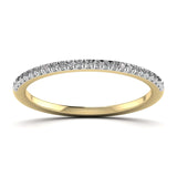 Ivana Jewels Rings Yellow Gold / 14KT Simple Diamond Band