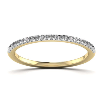 Ivana Jewels Rings Yellow Gold / 14KT Simple Diamond Band