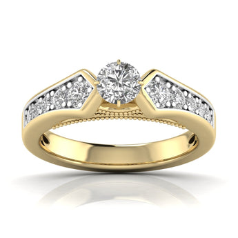 Ivana Jewels Rings Yellow Gold / 14KT Sky Bubble Cluster Diamond Ring
