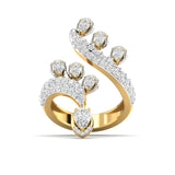 Ivana Jewels Rings Yellow Gold / 14KT Spiral Diamond Ring