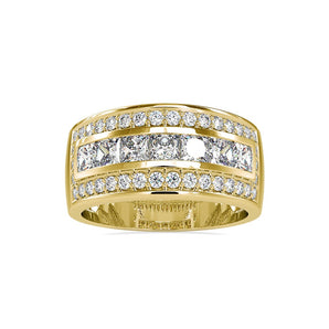 Ivana Jewels Rings Yellow Gold / 14KT Stacked Diamond Ring