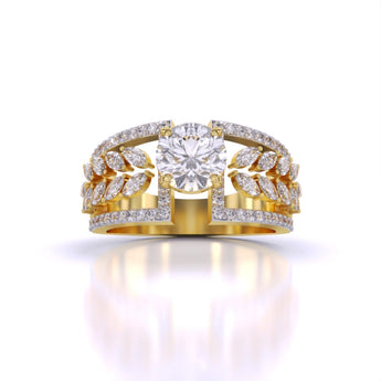 Ivana Jewels Rings Yellow Gold / 14KT Starry Night Cocktail Ring