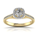 Ivana Jewels Rings Yellow Gold / 14KT Twisted Cathedral Style SolitaireÂ Ring