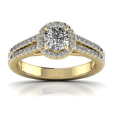 Ivana Jewels Rings Yellow Gold / 14KT Wedding Halo Ring