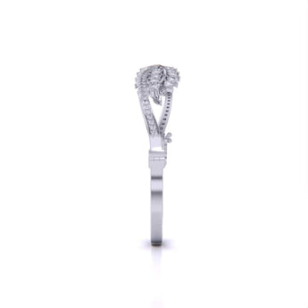 Buy Sterling Leaf Design Diamond Bracelet from Ivana Jewels Best lab grown diamond jewellery brand