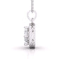 4.3 Carat Solitaire Cubic Zirconia Circle Pendant