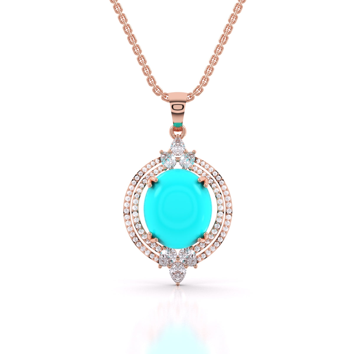 Turquoise Pointed Pendant