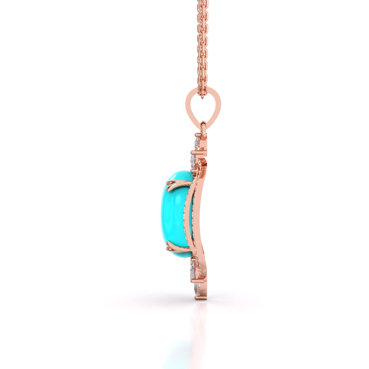 Turquoise Pointed Pendant