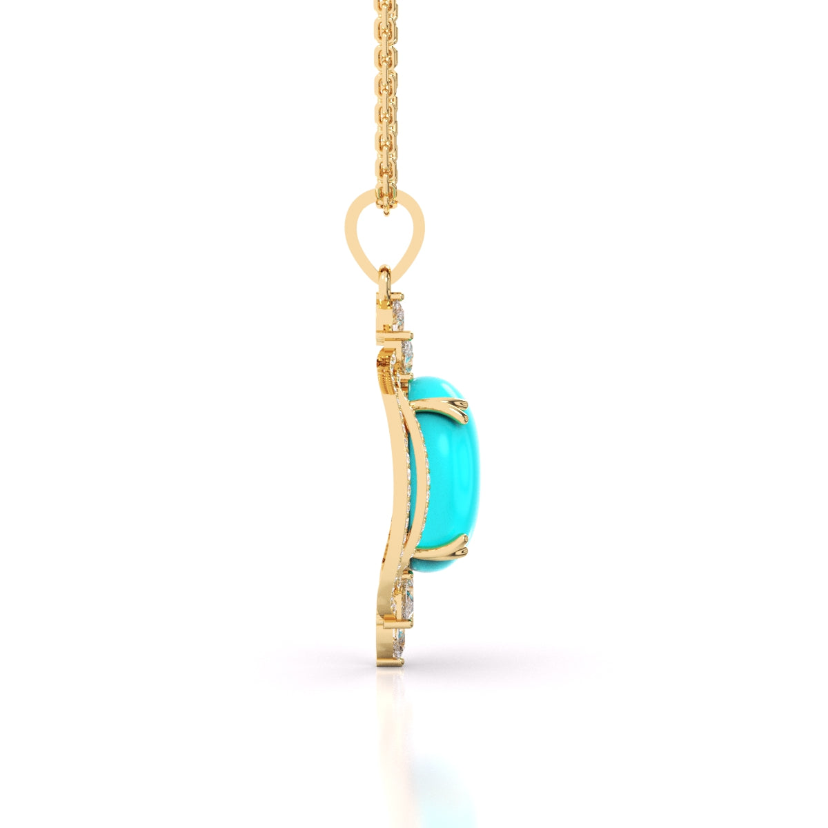 Turquoise Pointed Pendant