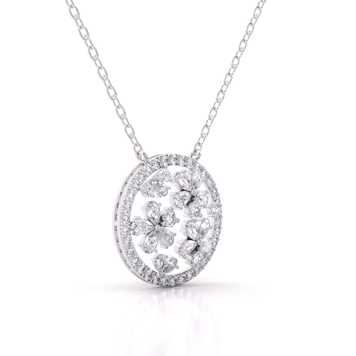 Classic Bloom Diamond Pendant