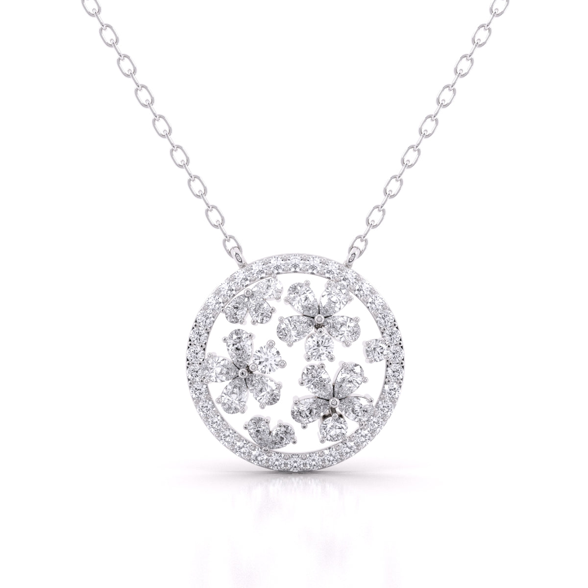 Classic Bloom Diamond Pendant