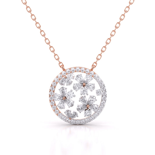 Classic Bloom Diamond Pendant