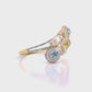 Aqua Colour Stone Fancy Pear Shape Royal Bangle