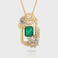 Vivid Emerald and Diamond Pendant