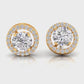 3 Carat Solitaire Classy Spiral Diamond Studs