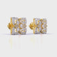 Antique Diamond Cluster Studs