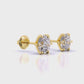 6 Prong Diamond Stud Earring