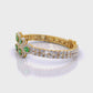 Beautiful Emerald Colour Stone Bracelet For Girls