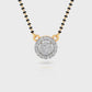 Circle Diamond Mangalsutra Pendant