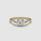 0.75 Carat Heart Shape Centre Solitaire Diamond Ring