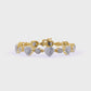 Heart Shape bracelet with ROUND cut Diamonds