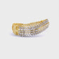 Baguette & Round Diamond Classic Kada Bracelet