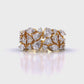 Multi Shape Diamond Cascade Ring