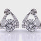 Modern Grace Diamond Earrings